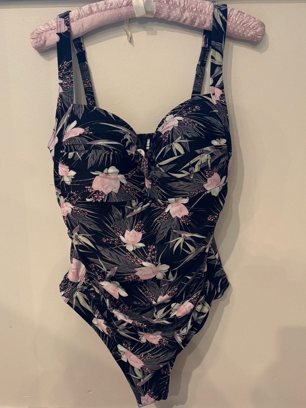NIPTUCK SWIM Black Floral Swimsuit